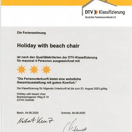 Holiday With Beach Chair Appartement Grömitz